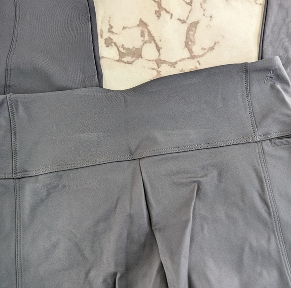 ADAY Leggings Women Large Grey Brakes On Pant Pull On A Day High Rise Crop Ankle - Picture 6 of 11